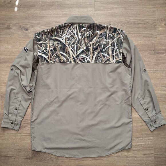 Drake Waterfowl Systems MS State Camo Hunting Fishing Shirt Men’s S Polyester - Picture 2 of 10